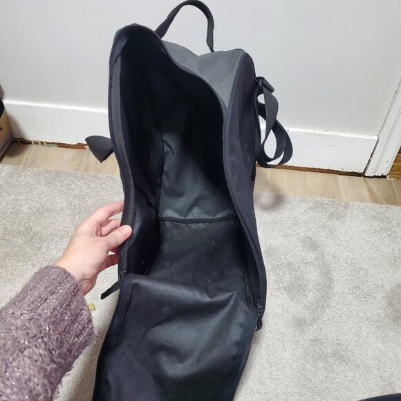 SALOMON Ski Boot Bag Carrying Case Zip Close Shoulder Strap Black Grey Unisex OS - Picture 9 of 14